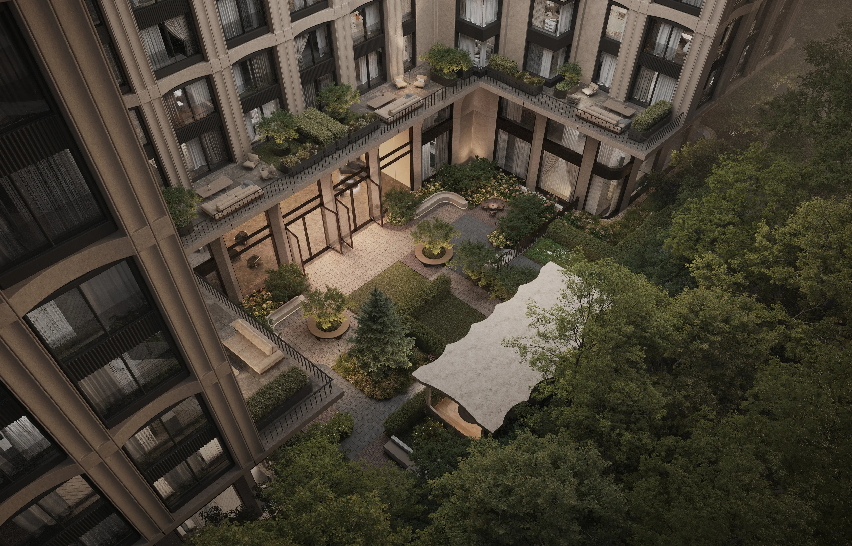 Omega Residence. Благоустройство